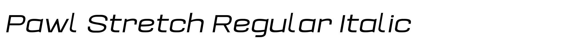 Pawl Stretch Regular Italic image